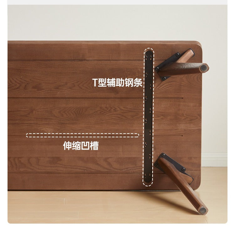 Ash Solid Wood Rectangular Dining Table