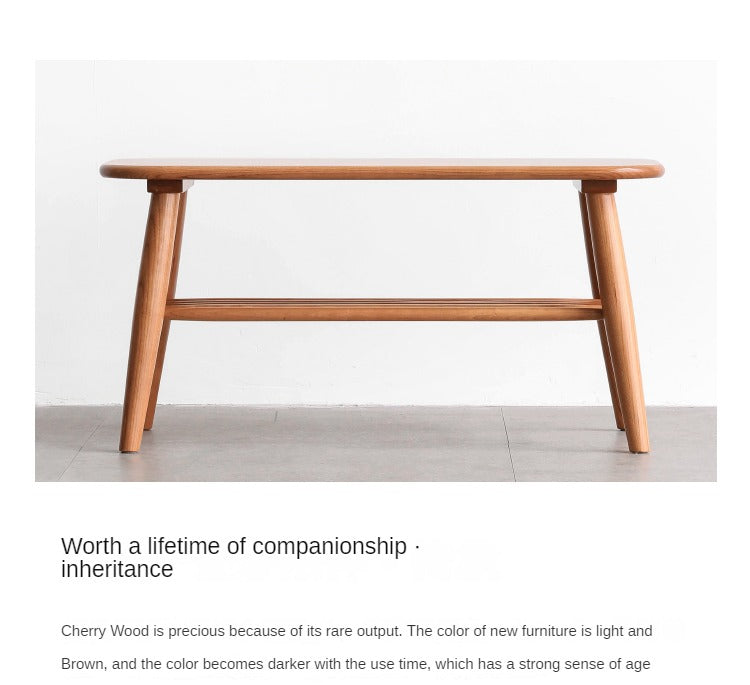 Oak, Solid Rubberwood Shoe Bench