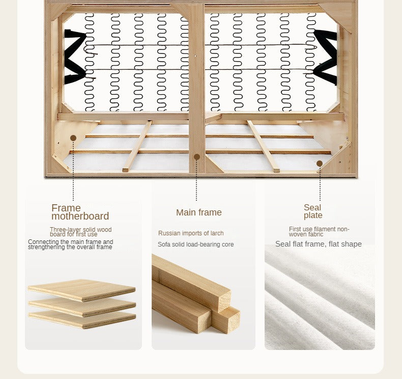 Fabric Cream Style Cat Scratching Cloth Sofa.