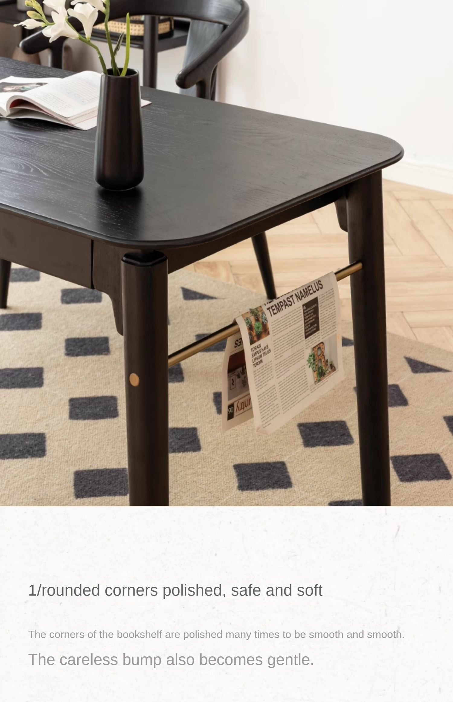 Oak Solid Wood Modern Simple Computer Desk