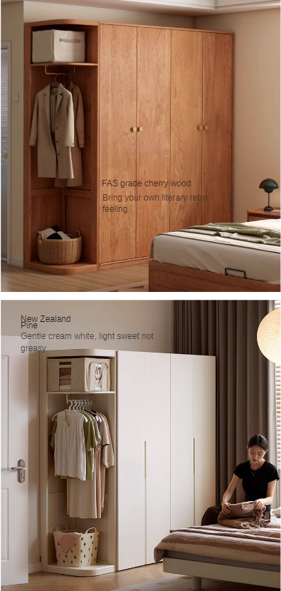 Black Walnut Solid Wood Storage Rack Floor Corner Hanger.