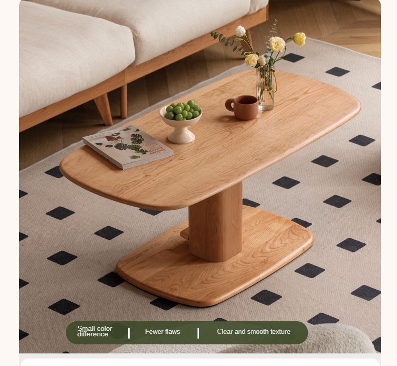 Cherry Solid Wood Dual-Purpose Modern Lift Coffee Table