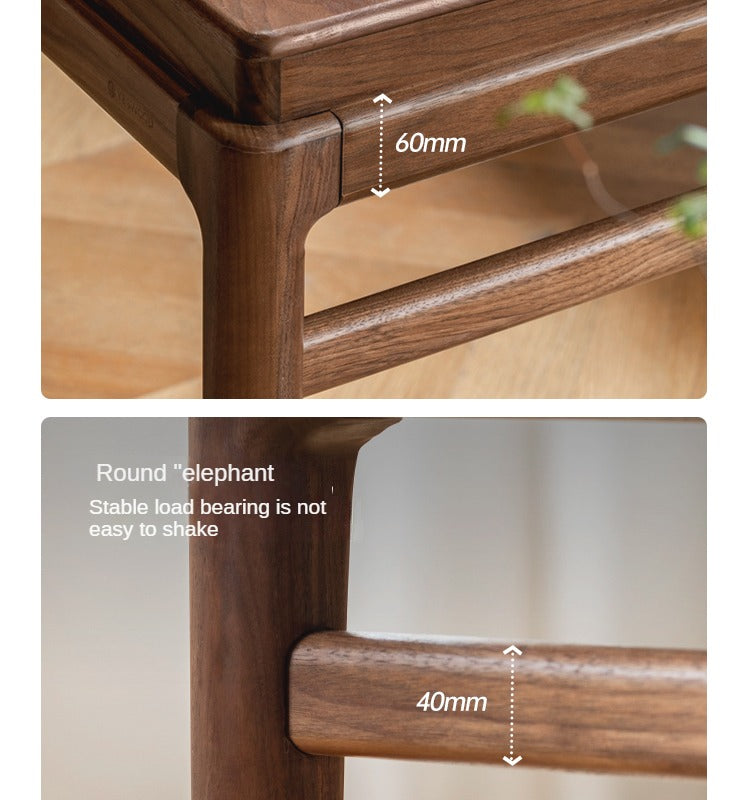 Black Walnut Solid Wood Tea Table
