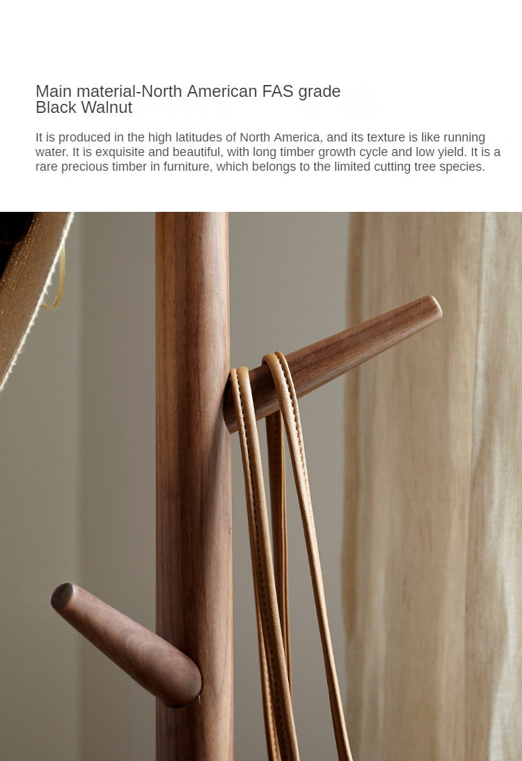 Black Walnut Solid Wood Clothes Hanger