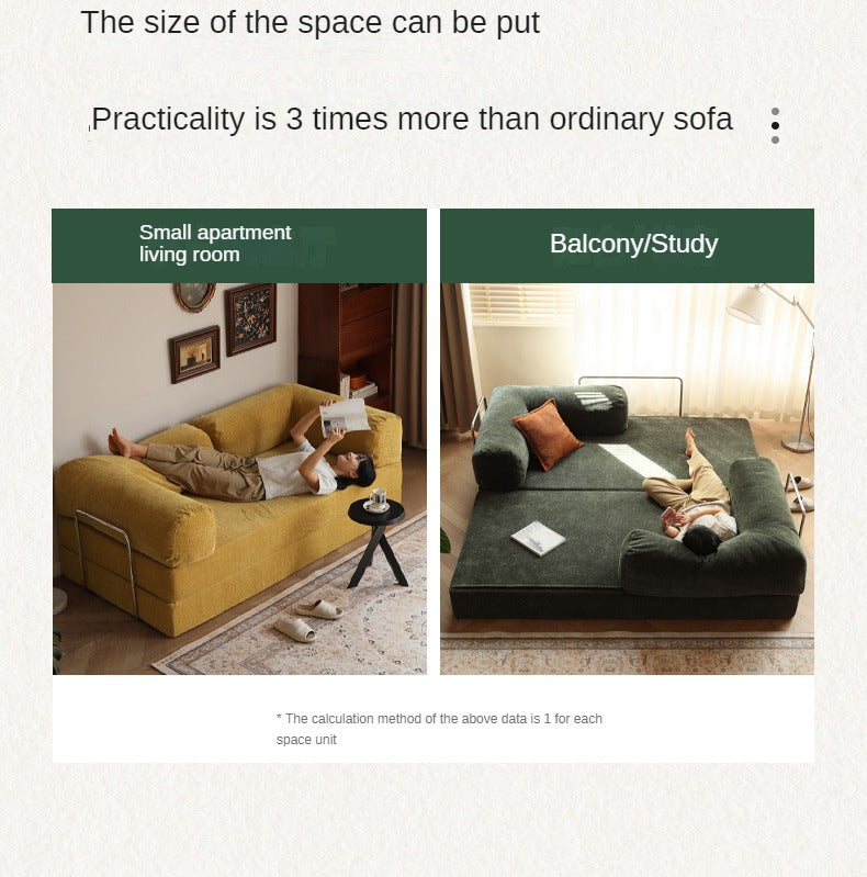 Fabric Modern Folding Dual-purpose Sofa,