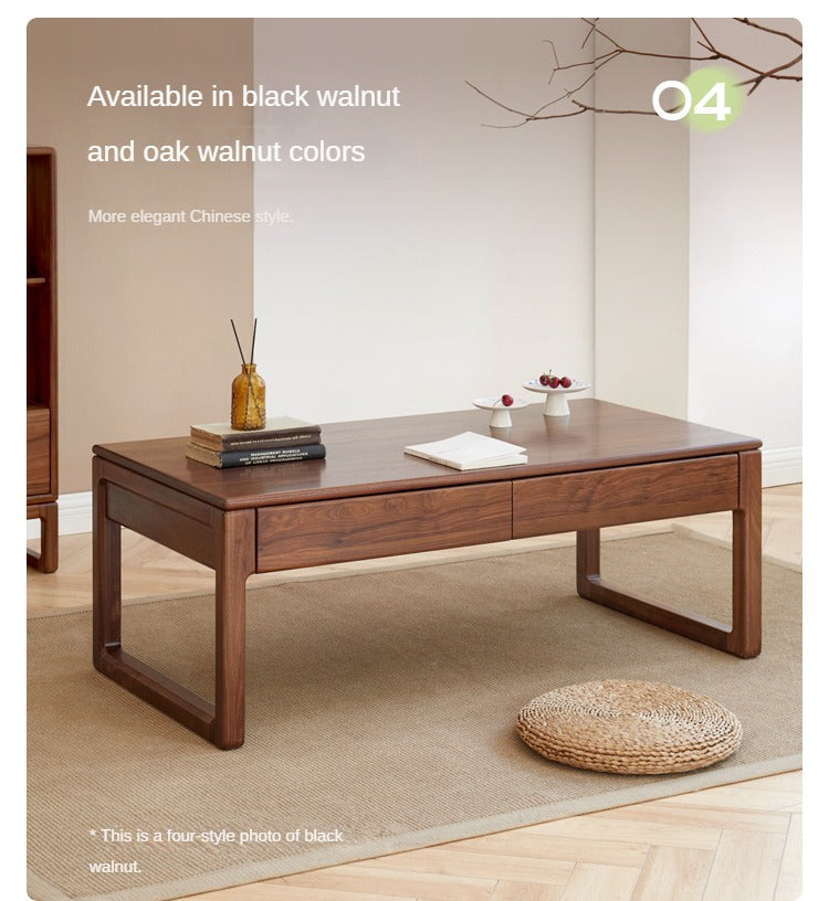Oak, Black Walnut, Ash Solid Wood Japanese Style Tea Table