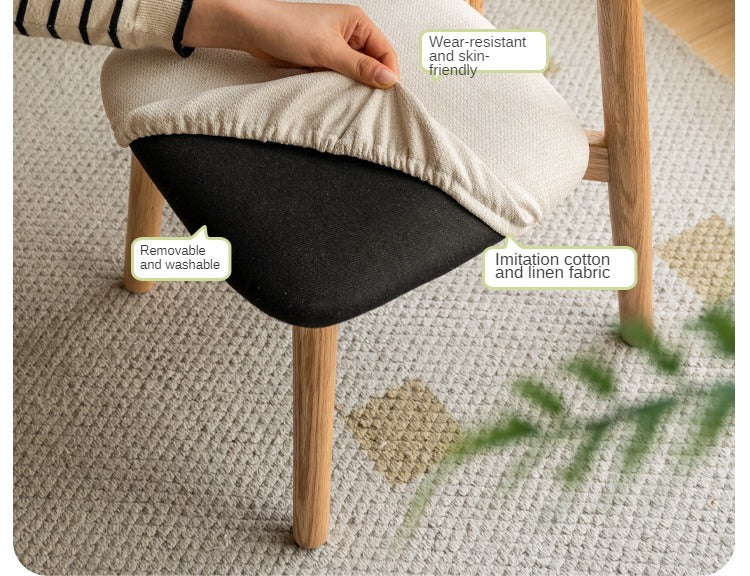 Oak Solid Wood Small Chair Children's Baby Chair.