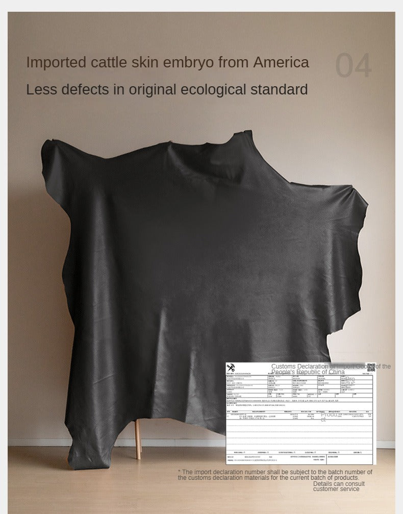 Top Layer Cowhide Leather Straight Sofa,