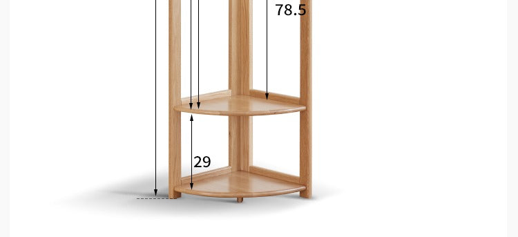 Oal solid wood corner hanger rack**