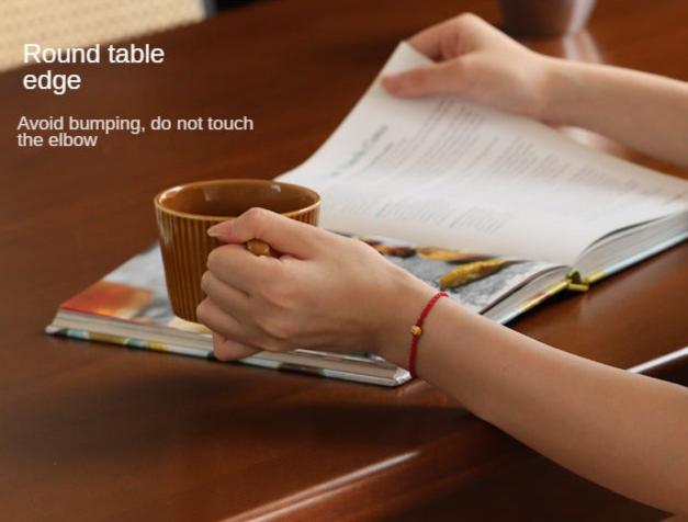 Poplar Solid Wood Medieval Retro Dining Table