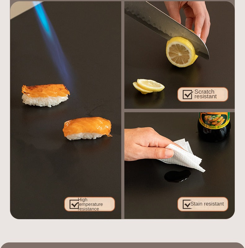 Black Walnut Solid Wood Rock Side Cabinet.