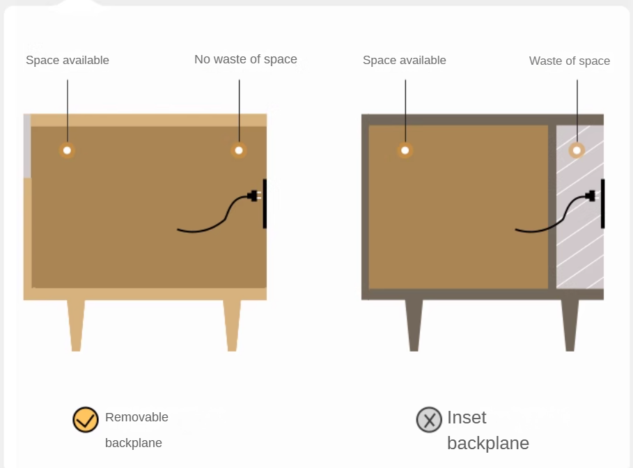 Ash, Oak Solid Wood TV Cabinet Modern.