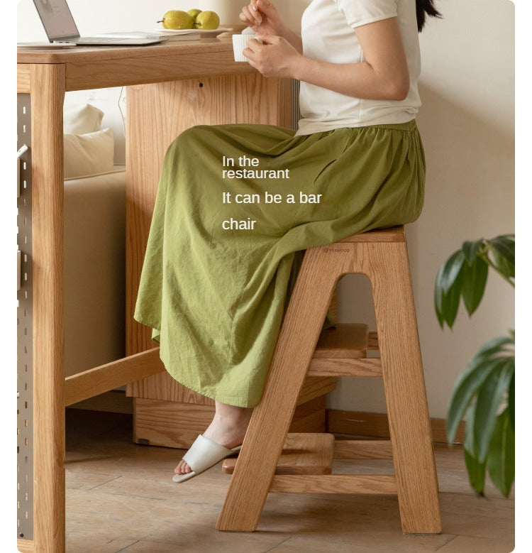Oak Solid Wood Step Stool
