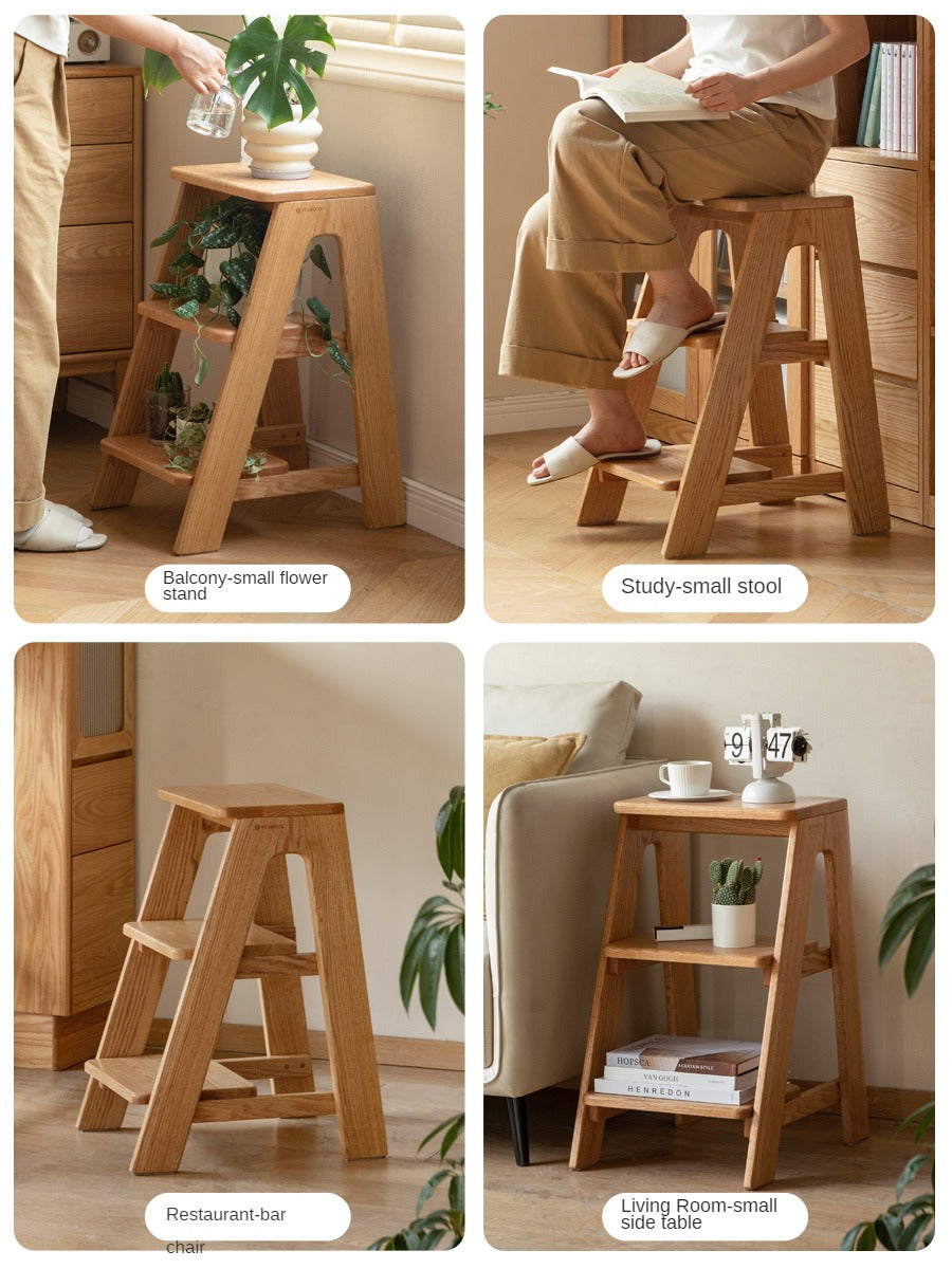 Oak Solid Wood Step Stool