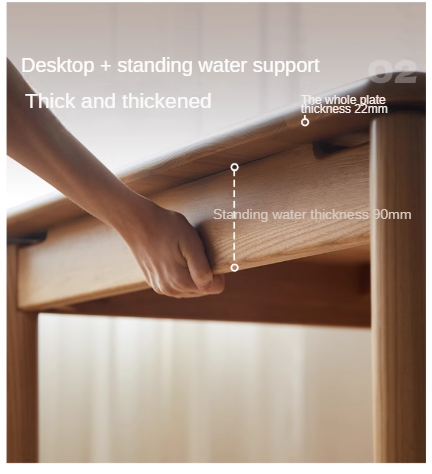 Ash, Oak Solid Wood Long Dining Table