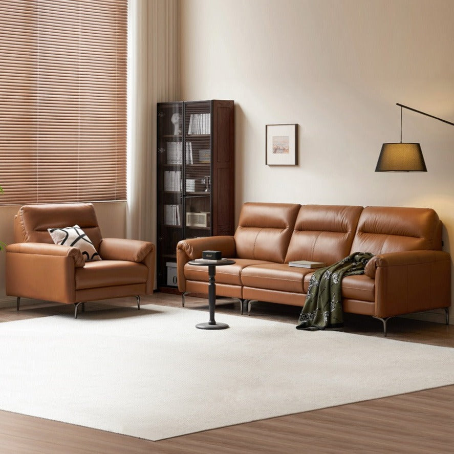 Genuine Leather Italian Normcore Modern Sofa
