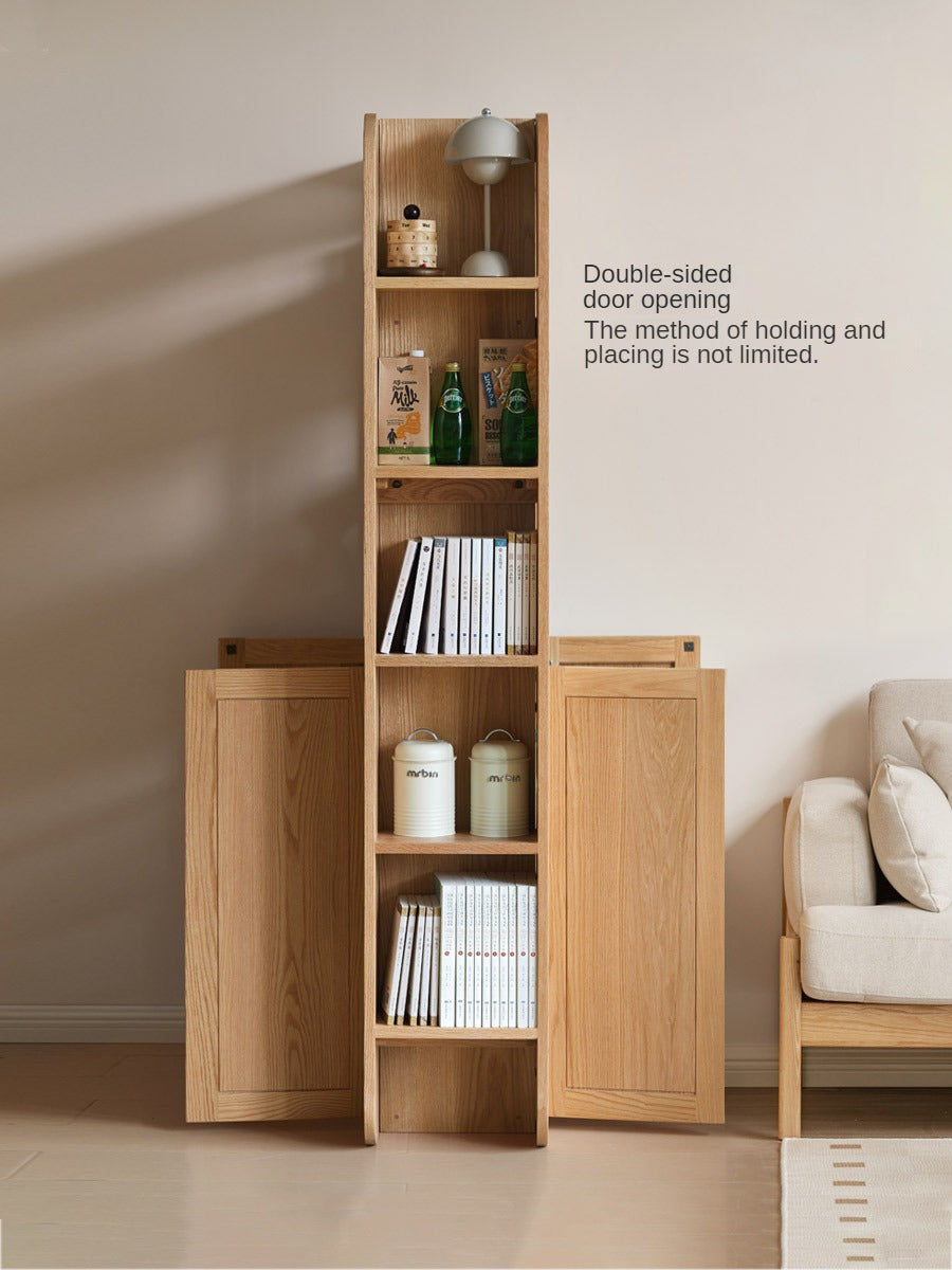 Oak, Ash Solid Wood Entrance Partition Cabinet