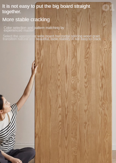 Ash, Oak Solid Wood Long Dining Table