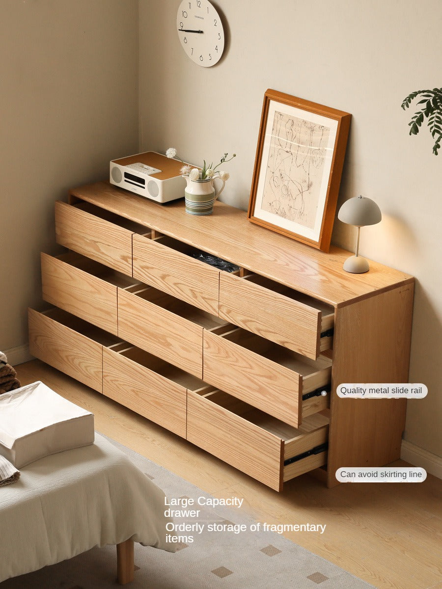 Oak, Black Walnut, Beech Solid Wood, Solid Rubberwood Storage Drawer