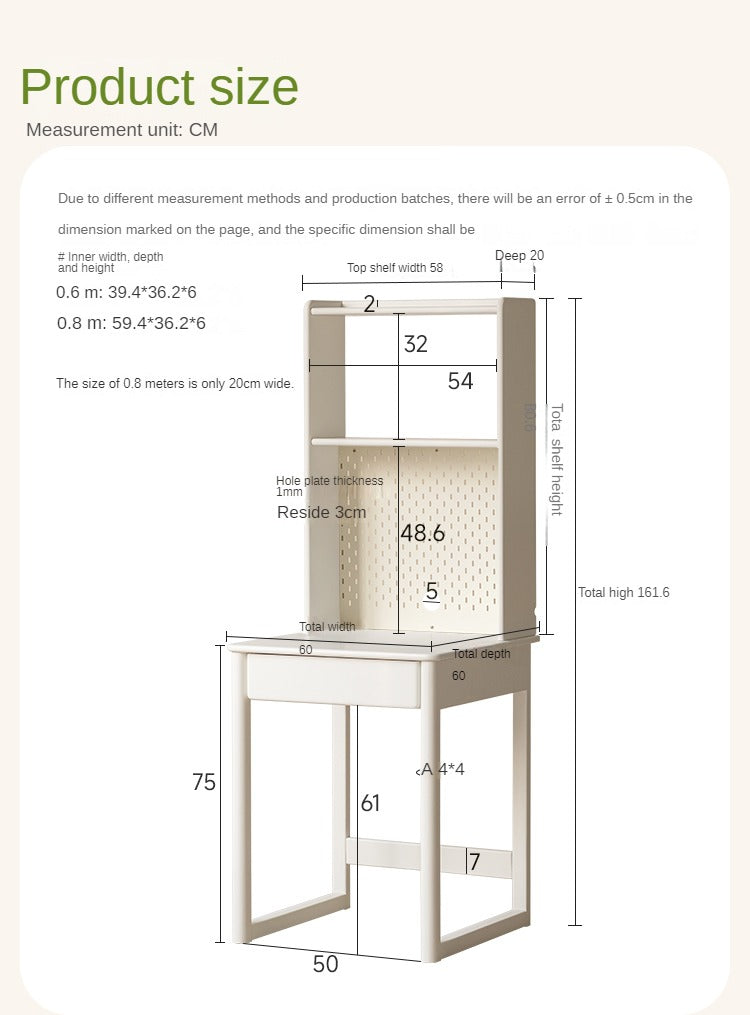 Rubber Wood Solid Wood Children's Desk-