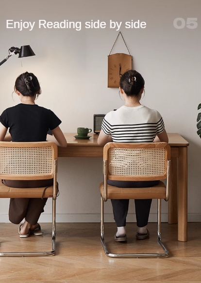Ash, Oak Solid Wood Long Dining Table