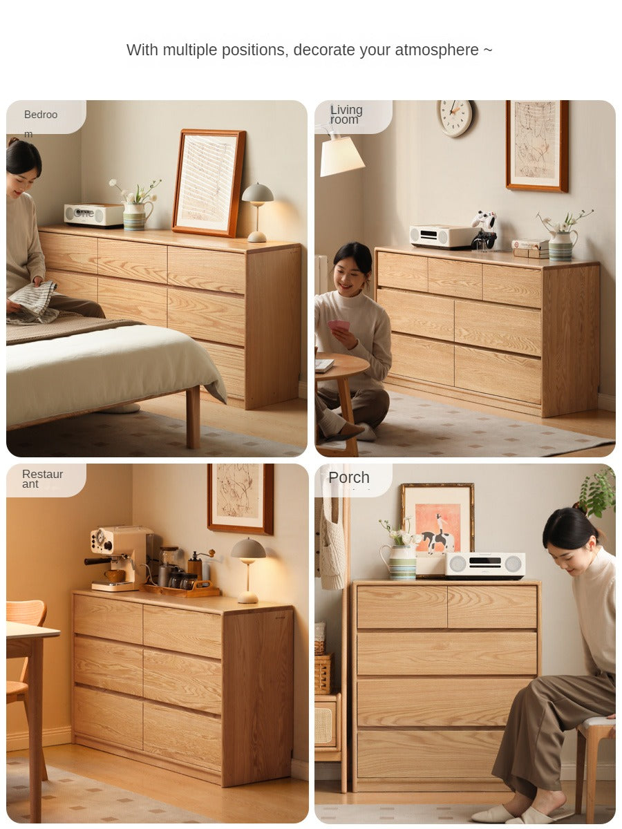 Oak, Black Walnut, Beech Solid Wood, Solid Rubberwood Storage Drawer