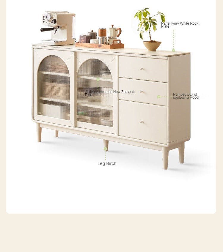 Poplar Solid Wood Rock Board Ultra-thin Wall Sideboard