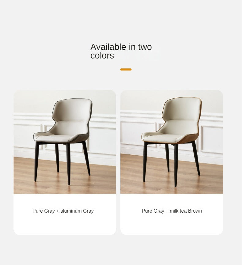 Organic Leather 4 pcs set-Chair Light Luxury