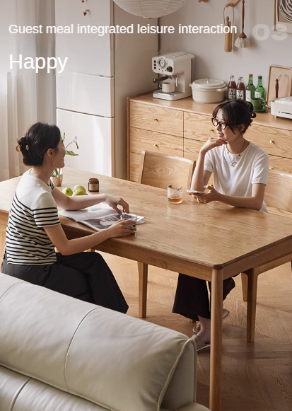 Ash, Oak Solid Wood Long Dining Table