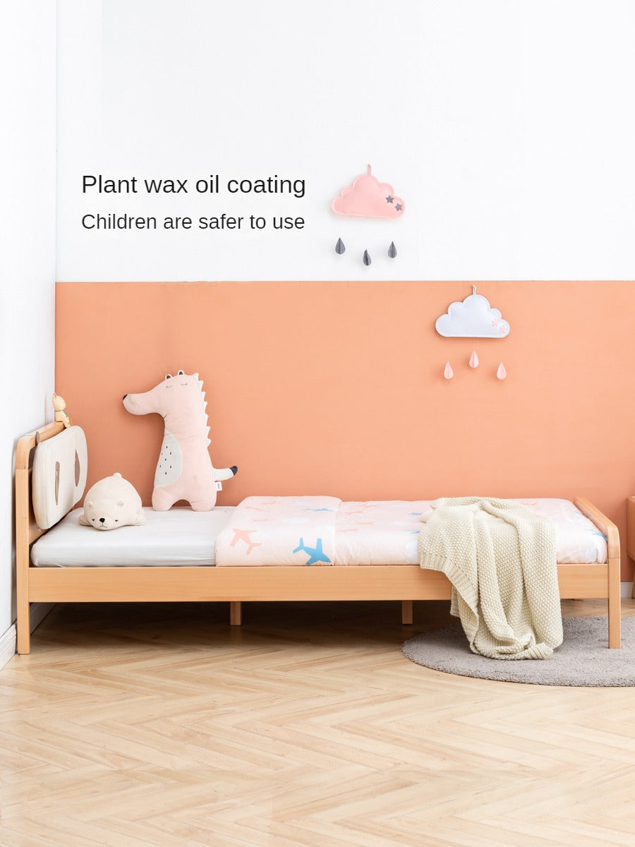 Beech solid wood kids bed