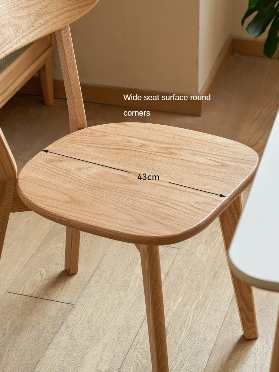 Oak Solid Wood Upholstered Dining Chair