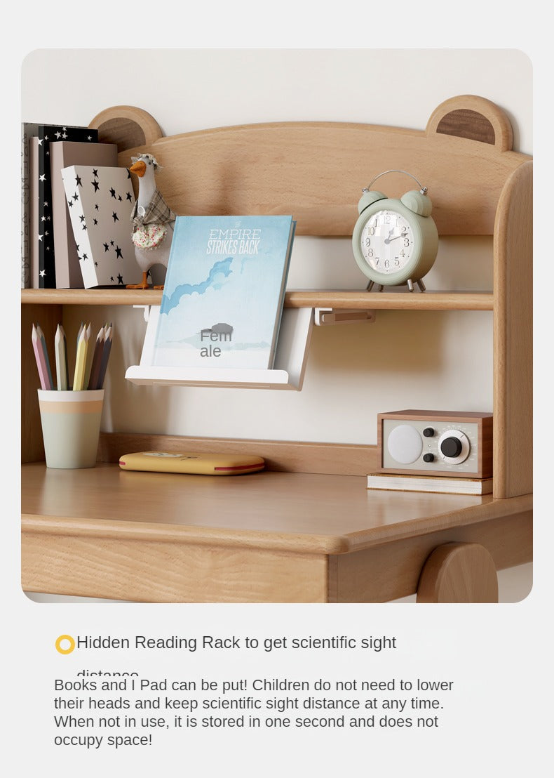 Oak, Beech Solid Wood Multi-layer Desktop Shelf
