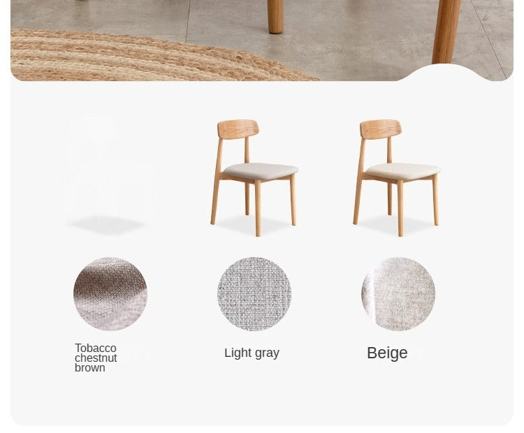 Set 4 pcs Black Walnut, White Ash, Ash, Oak, Cherry, Beech, Solid Rubberwood Dining Chair