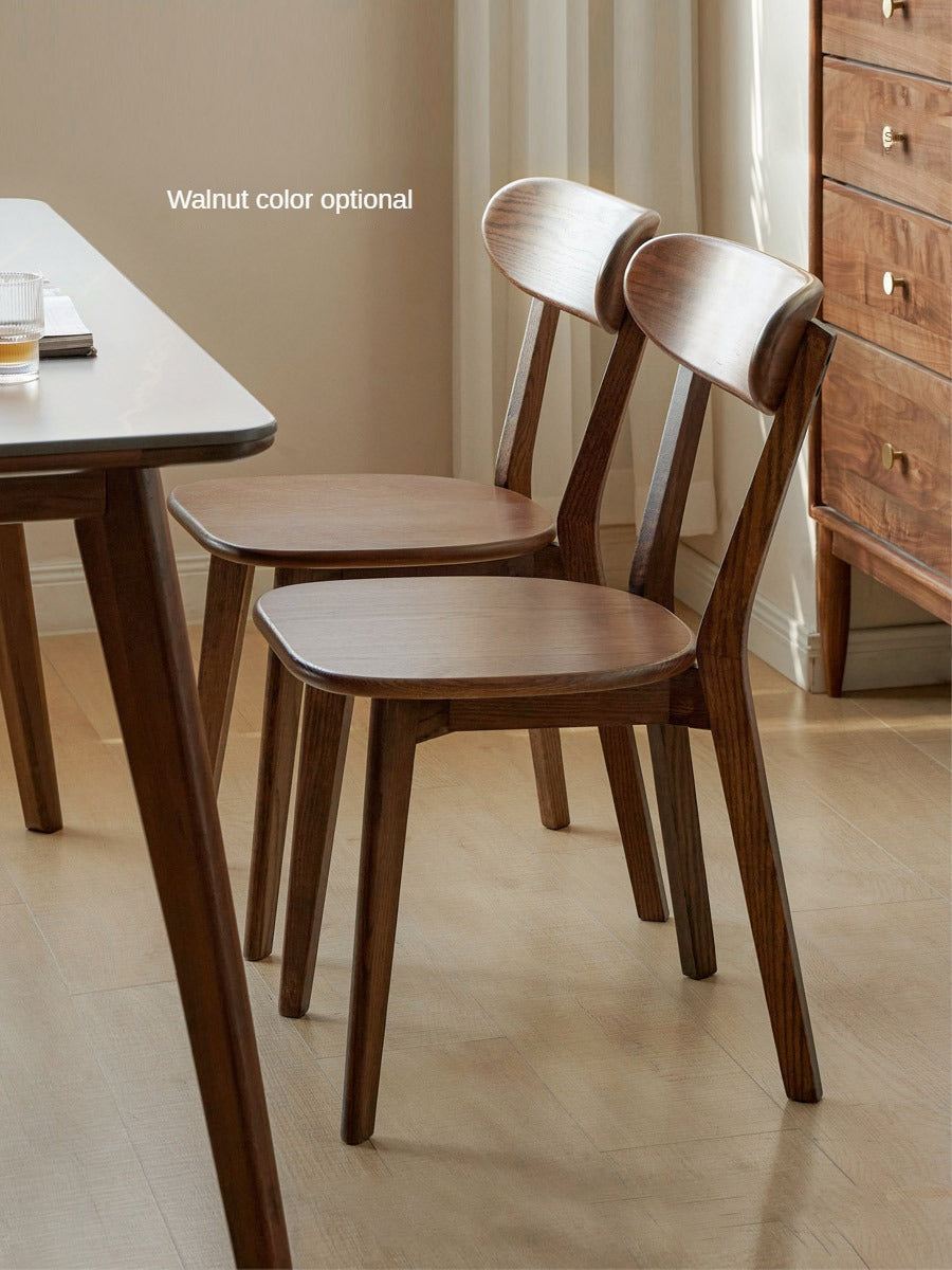 Oak Solid Wood Upholstered Dining Chair