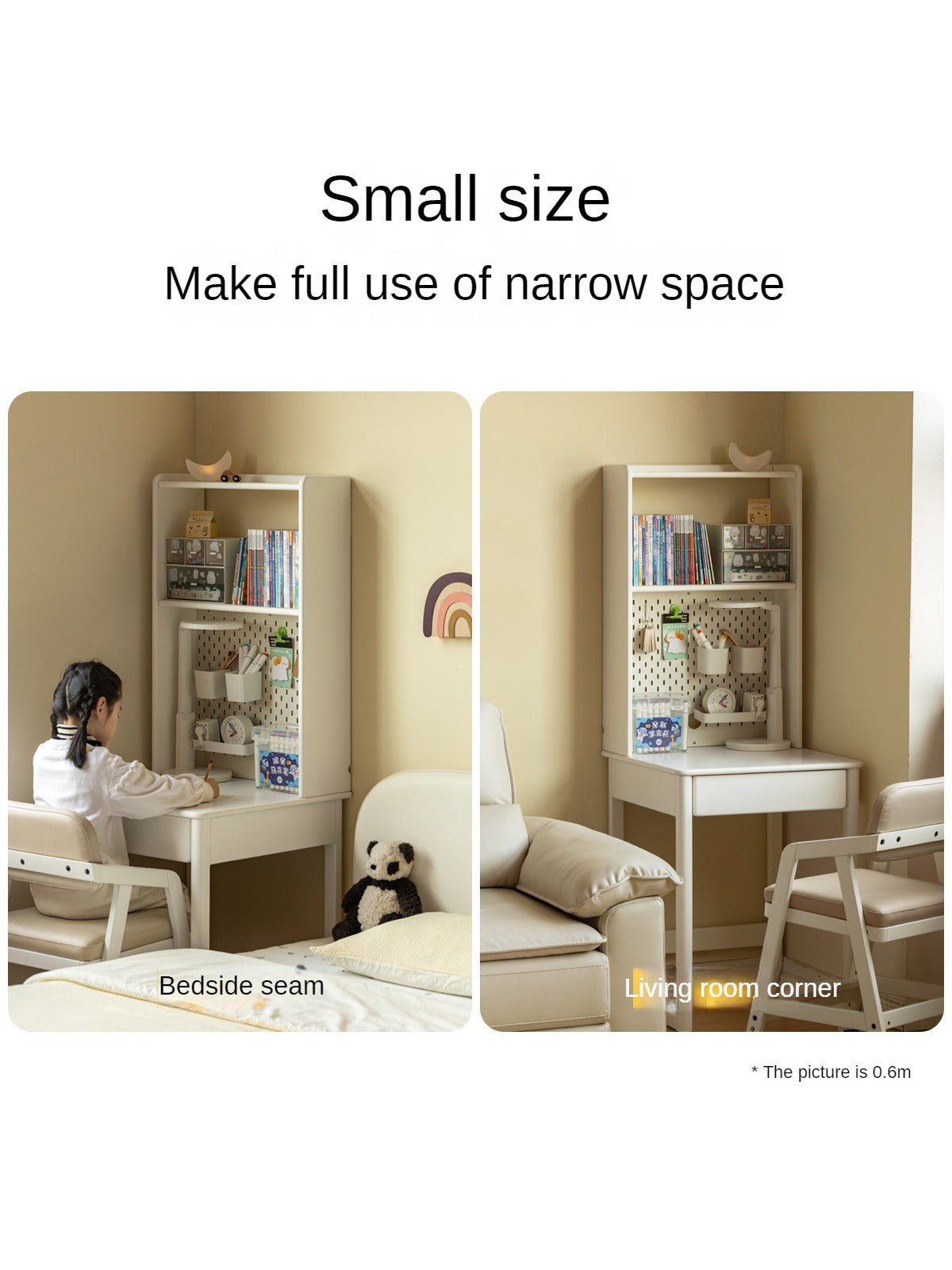 Rubber Wood Solid Wood Children's Desk-