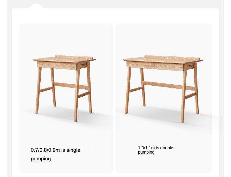 Oak Solid Wood Office Desk, Console Table