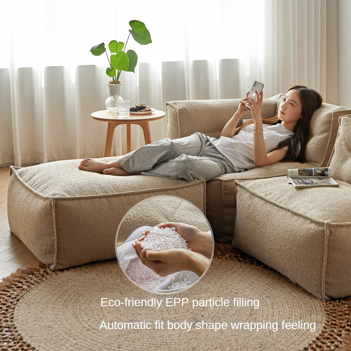 Lamb Combination Module Sofa.