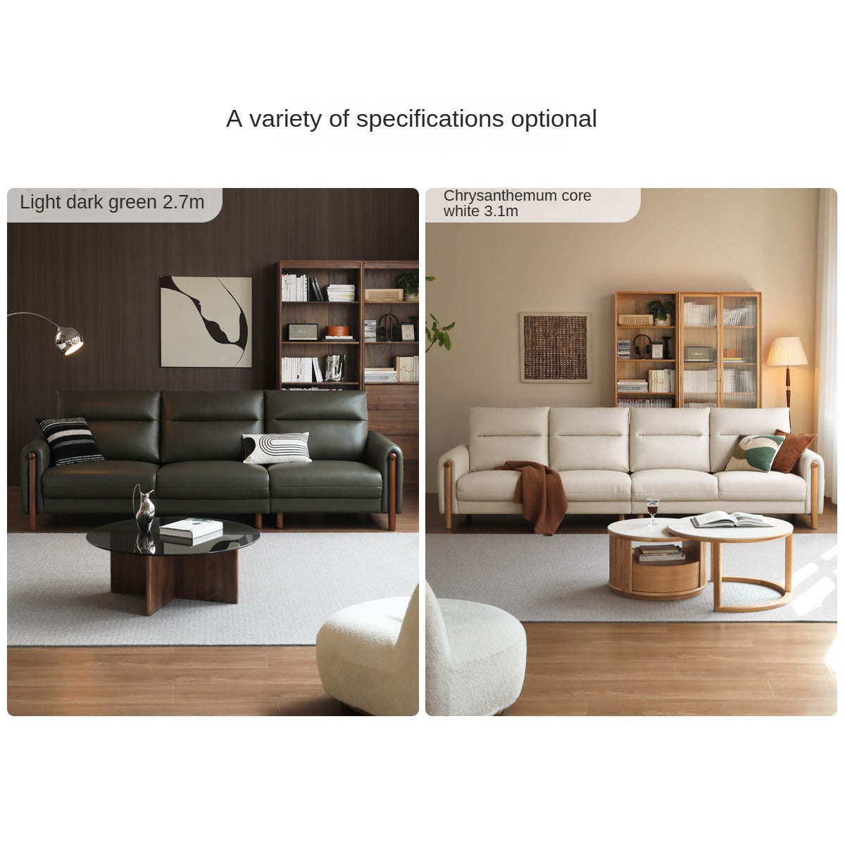 Fabric Straight Sofa Modern Simple.