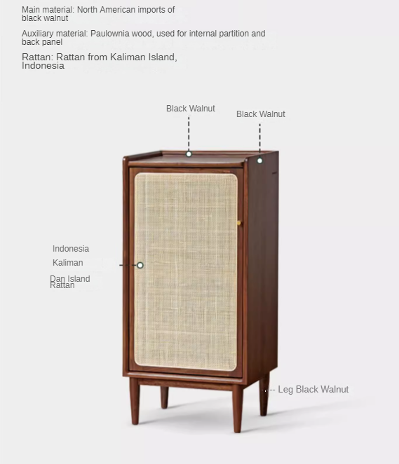 Oak Solid Wood Narrow Style With Doorshoe Cabinet