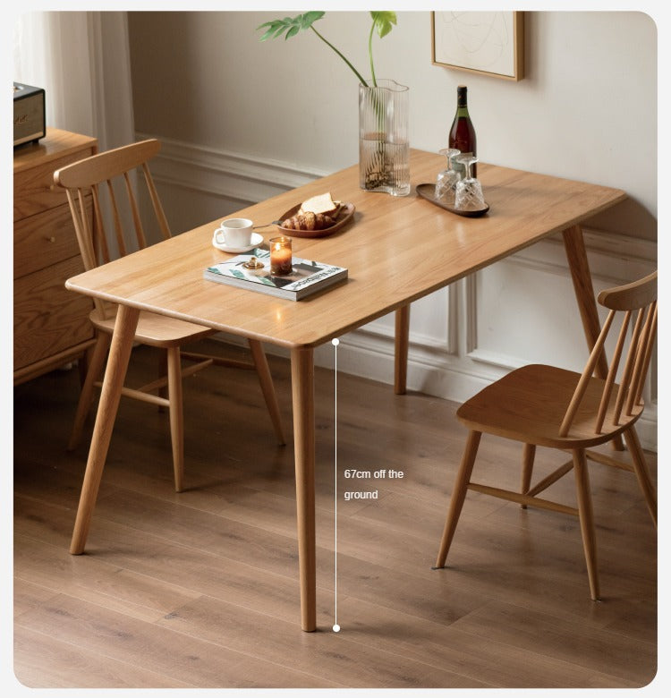 Oak Solid Wood Modern Dining Table