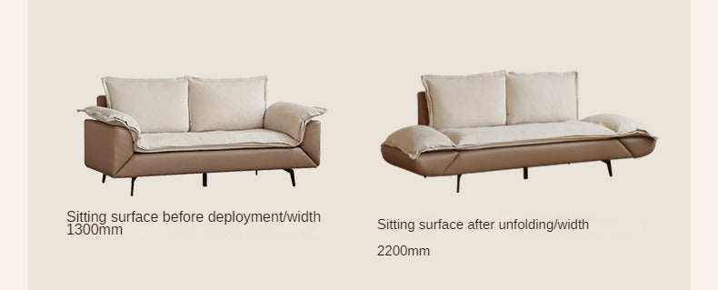 Fabric Straight Sofa Modern Simple,