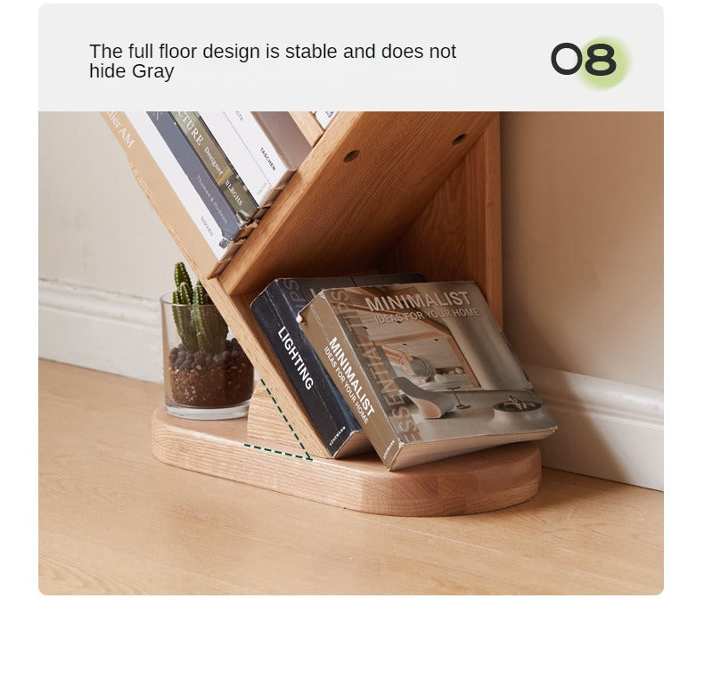 Oak Solid Wood Creative Bookcase