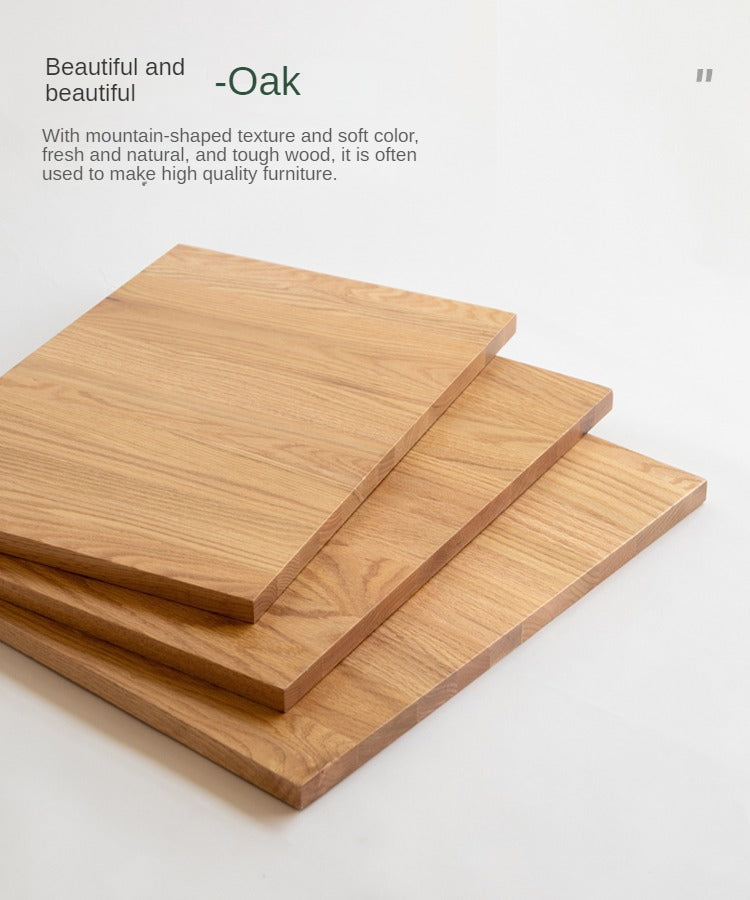 Oak, Solid Rubberwood Under-Table Bookshelf Movable