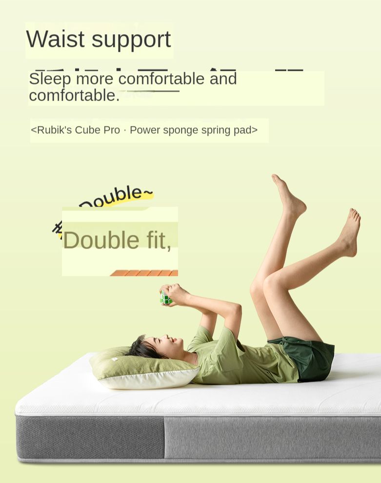 Mattress with Independent Power Sponge and Three-Zone Spring Support Simmons Pad