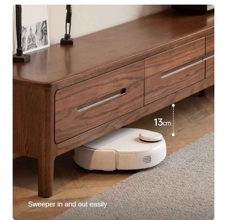 Oak Solid Wood Nordic TV Cabinet.