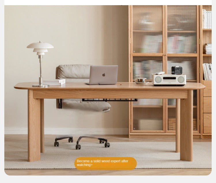 Oak Solid wood office/study/dinner large table"