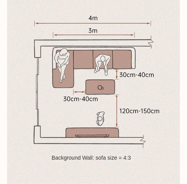 Leather Light Luxury Black Straight Sofa,