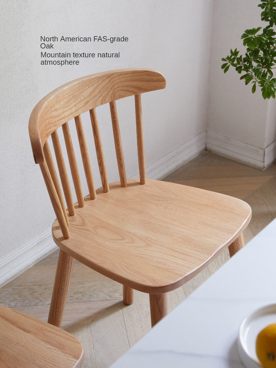 Oak, Cherry wood, Black Walnut Solid Wood 4 pcs set-Windsor Chair
