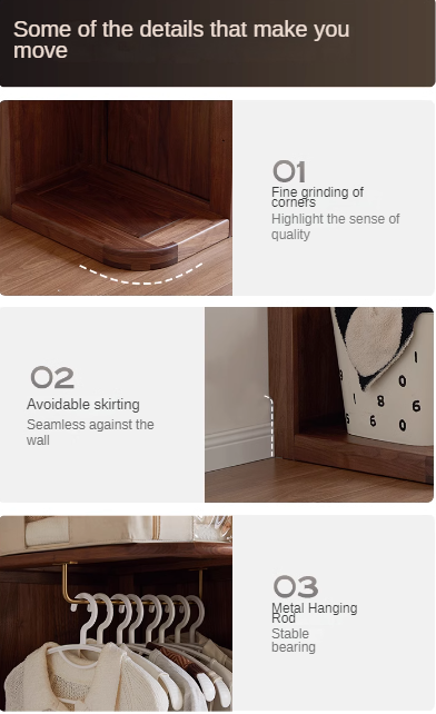 Black Walnut Solid Wood Storage Rack Floor Corner Hanger.