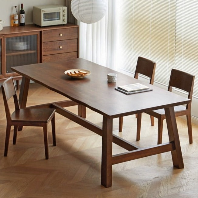 Ash Solid Wood Large Edge Table Dining